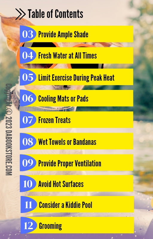 Top 10 Ways to Keep your Dog Cool in the Summer