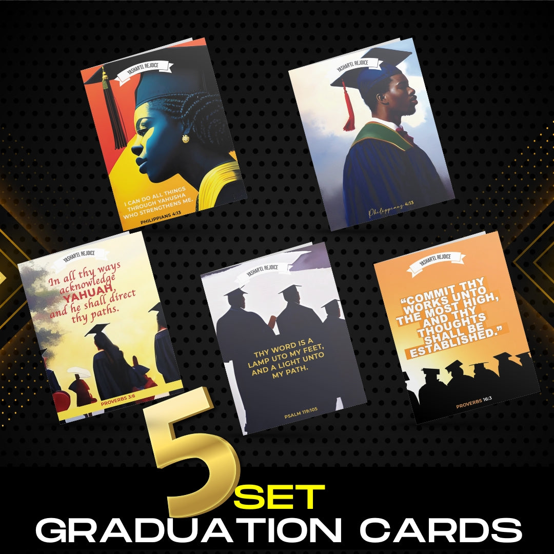 Graduation Greeting Card (5 pack) – Yasharel Rejoice