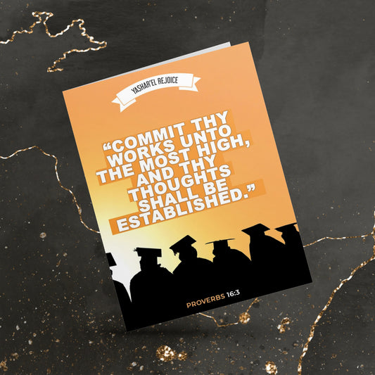 Proverbs 16:3 Graduation Greeting Card