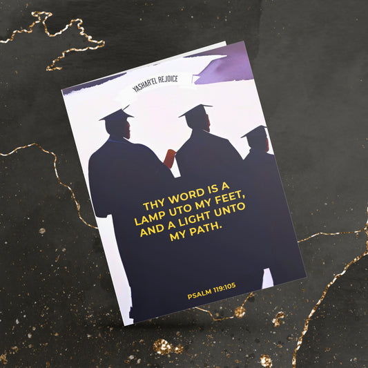 Psalm 119:105 Graduation Greeting Card