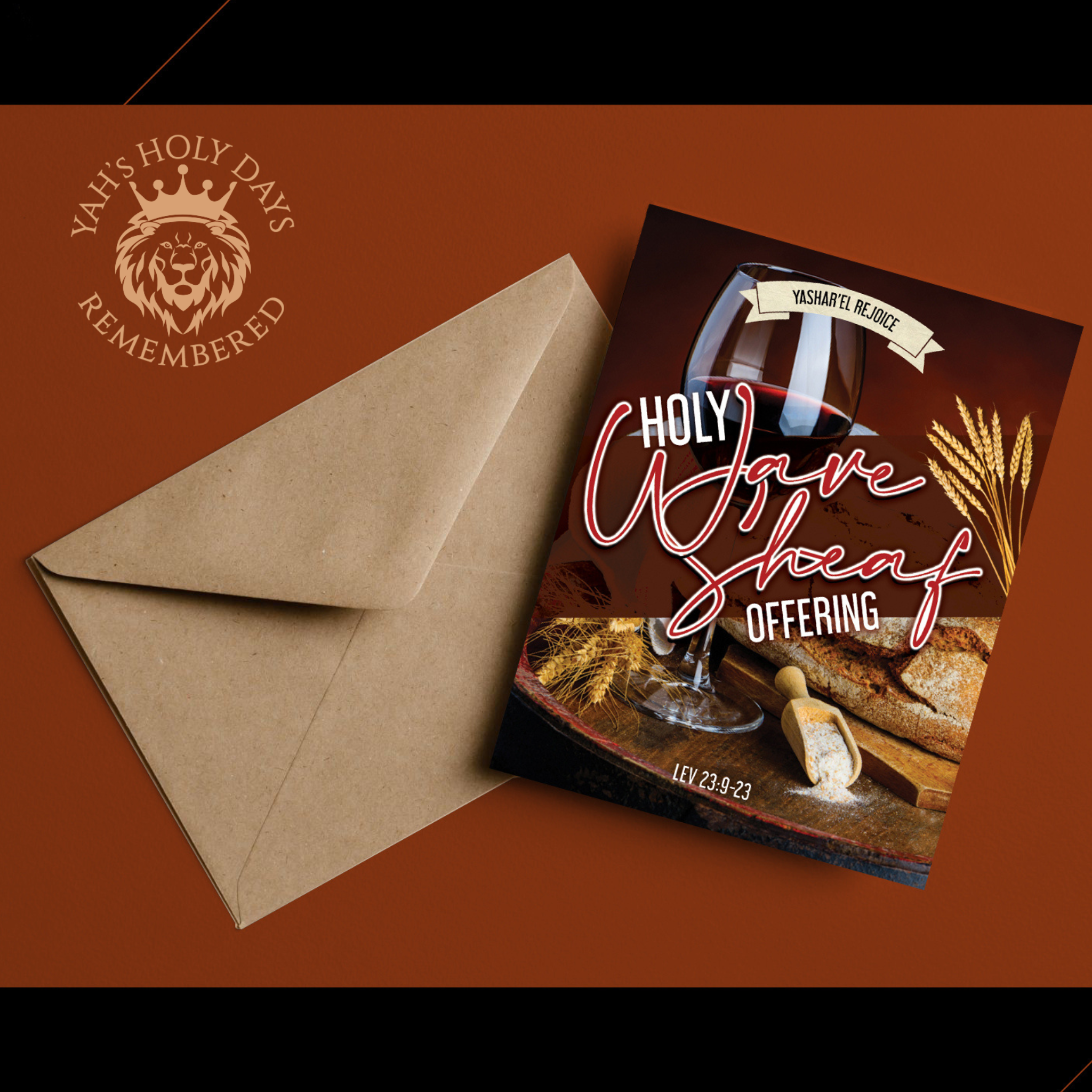 Holy Wave Sheaf Offering Greeting Card – Yasharel Rejoice