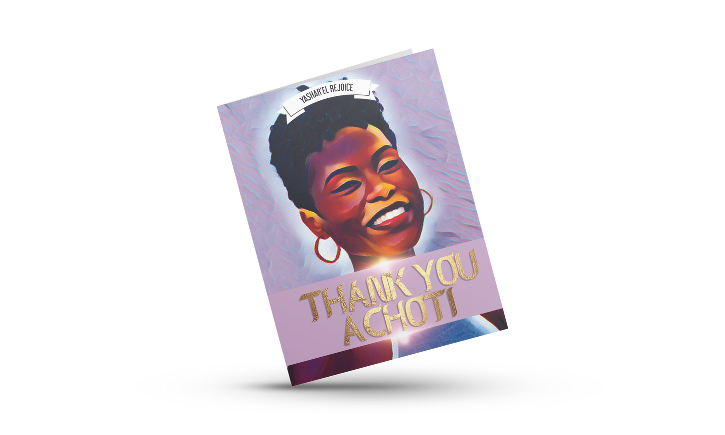 Thank You Achoti Greeting Card